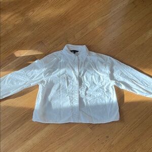 BR Cropped Button Up with Pocket